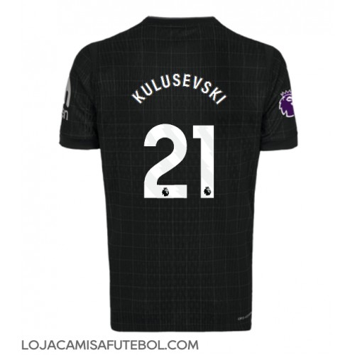 Camisa de Futebol Tottenham Hotspur Dejan Kulusevski #21 Equipamento Secundário 2025-26 Manga Curta